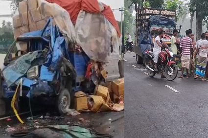 টাঙ্গাইলে ট্রাক-পিকআপের সংঘর্ষে নিহত ৪
